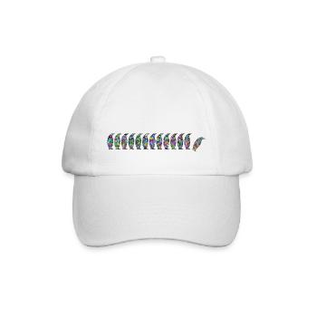 Penguins Stained Glass - Colorglas - Baseball Cap - white/white - Front