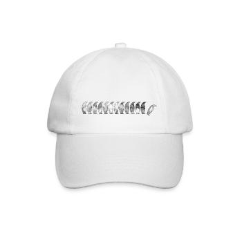 Penguins with Polygon - Baseball Cap - white/white - Front