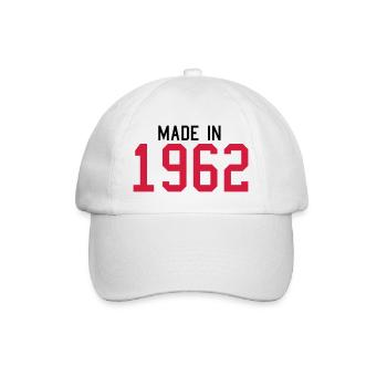 1962 - Baseball Cap - white/white - Front