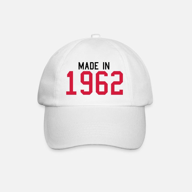 1962 - Baseball Cap - white/white