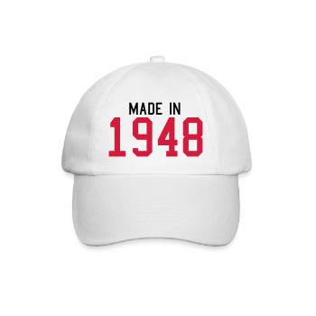 1948 - Baseball Cap - white/white - Front