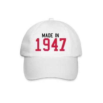 1947 - Baseballkappe - Weiß/Weiß - Vorne
