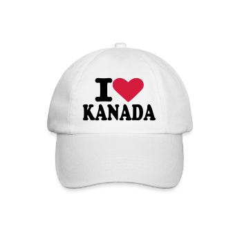 Kanada - Baseballkappe - Weiß/Weiß - Vorne