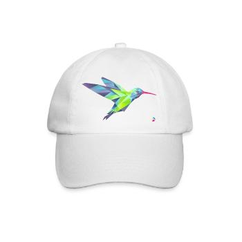 AD Geometric Hummingbird - Baseballkappe - Weiß/Weiß - Vorne