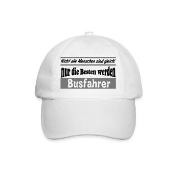 Busfahrer Bus Omnibus die besten Busfahrer (25) - Baseballkappe - Weiß/Weiß - Vorne