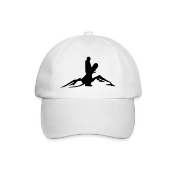 Mountain snowboarder - Baseball Cap - white/white - Front