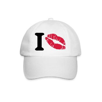 i love - Casquette classique - blanc/blanc - Devant