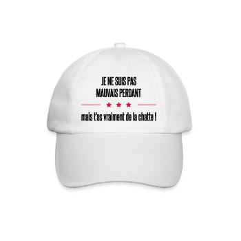 je ne suis - Casquette classique - blanc/blanc - Devant