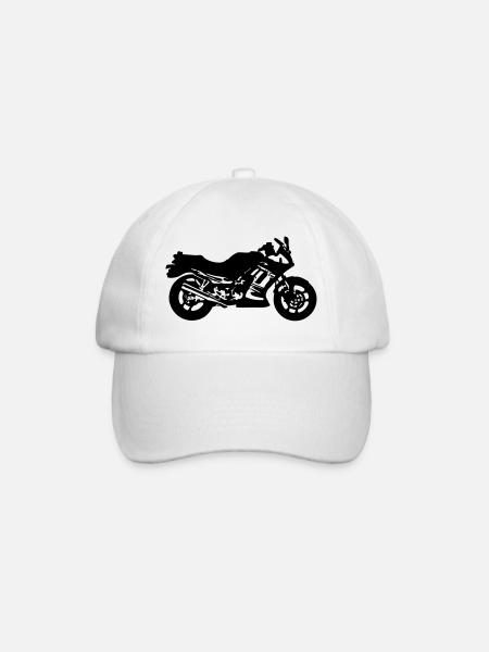 Motorrad , Ninja , Japan , Rennmaschine , (25) - Baseballkappe - Weiß/Weiß