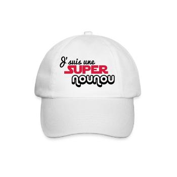 I'm a super nanny - Baseball Cap - white/white - Front