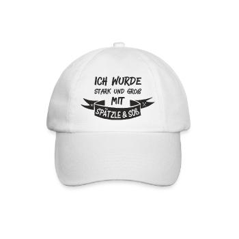 SPÄTZLE & SOß - Baseballkappe - Weiß/Weiß - Vorne
