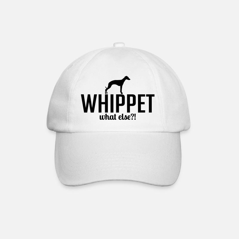 WHIPPET what else Hunde Hund Wilsigns - Baseballkappe - Weiß/Weiß