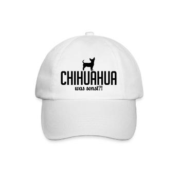 CHIHUAHUA was sonst - Baseballkappe - Weiß/Weiß - Vorne