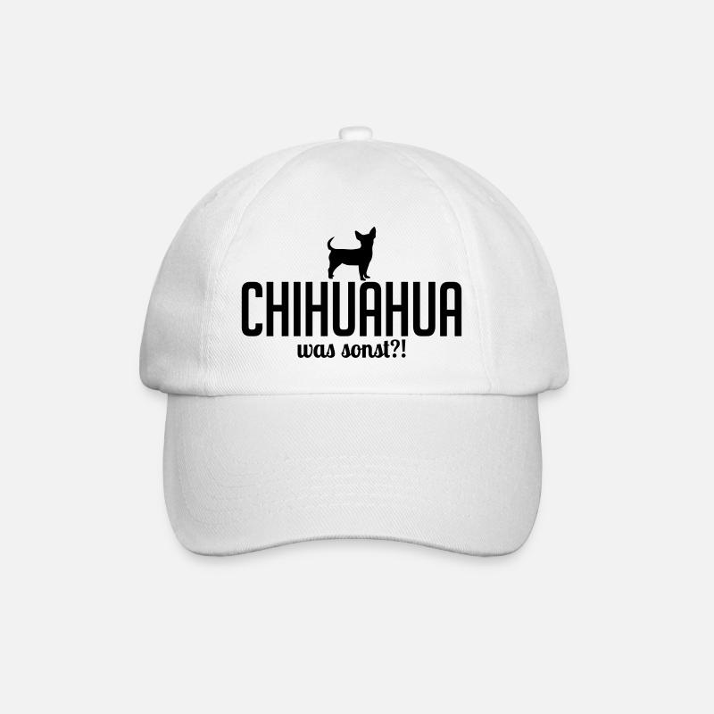 CHIHUAHUA was sonst - Baseballkappe - Weiß/Weiß