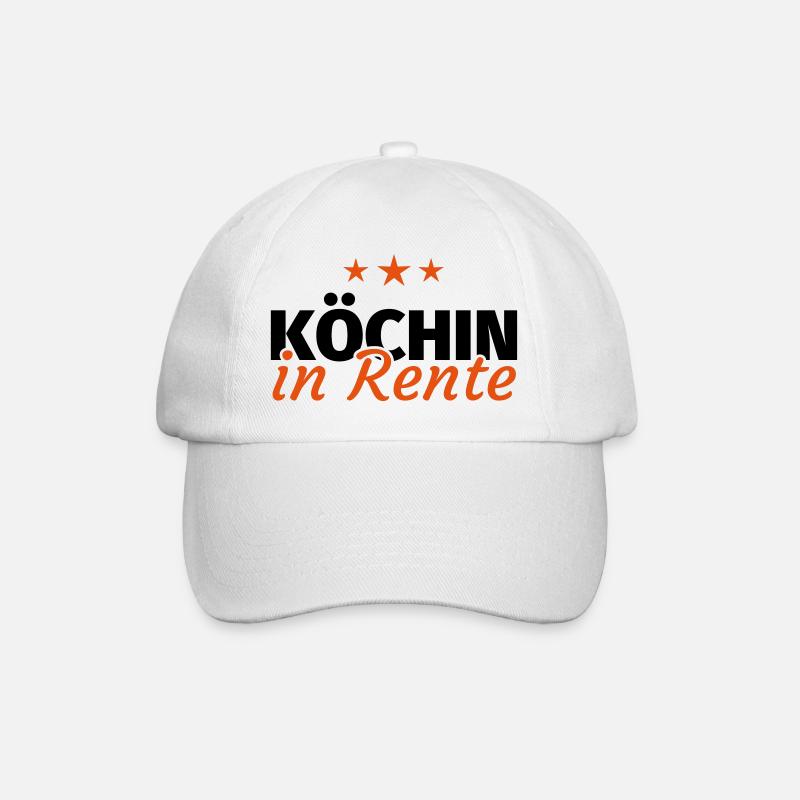 Köchin Rente - Baseballkappe - Weiß/Weiß