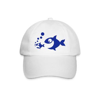Les aliments pour poissons - Casquette classique - blanc/blanc - Devant