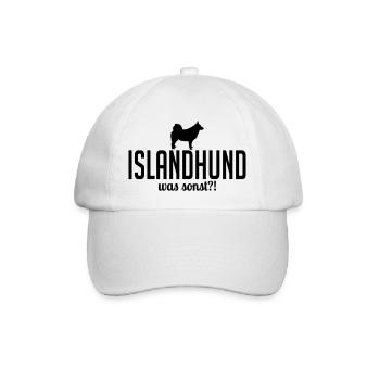 ISLANDHUND was sonst - Baseballkappe - Weiß/Weiß - Vorne