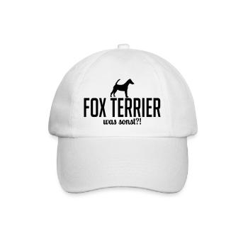 Kurzhaar FOX TERRIER was sonst Spruch Wilsigns - Baseballkappe - Weiß/Weiß - Vorne
