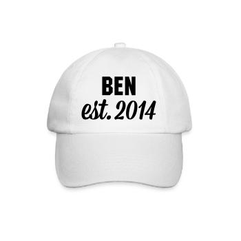 Ben est 2014 - Baseballkappe - Weiß/Weiß - Vorne