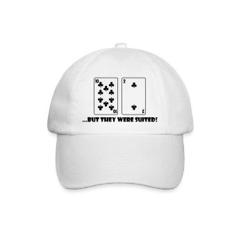 Poker ...but they were suited - Baseball Cap - white/white - Front