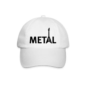metall - Baseball Cap - white/white - Front