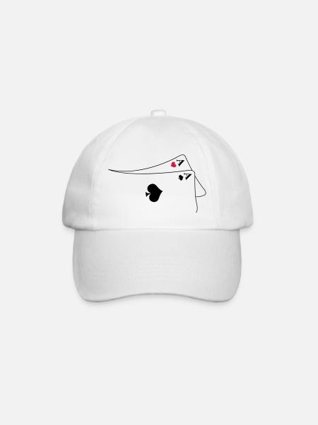 Pocket Aces - Baseball Cap - white/white
