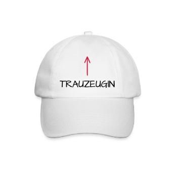 Trauzeugin Junggesellenabschied Pfeil - Baseballkappe - Weiß/Weiß - Vorne