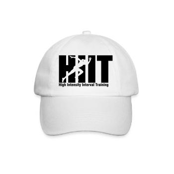 HIIT Intervall Training - Baseballkappe - Weiß/Weiß - Vorne