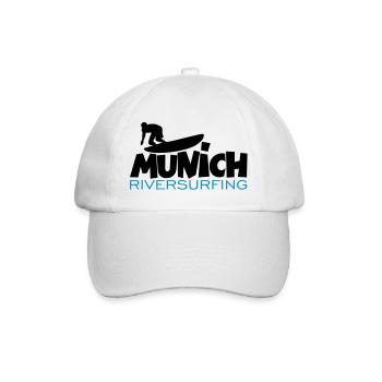 Munich Riversurfing München Surfer - Baseballkappe - Weiß/Weiß - Vorne