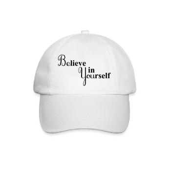 Croyez en vous-même - Casquette classique - blanc/blanc - Devant