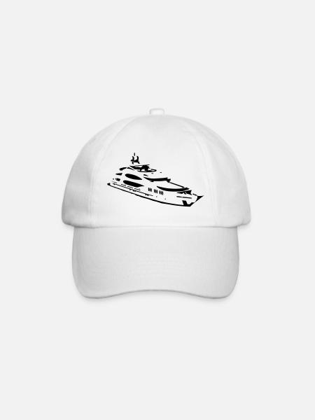 Yacht - Baseballkappe - Weiß/Weiß