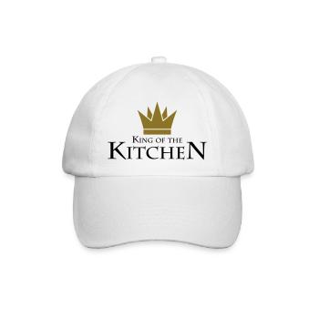 King Of The Kitchen - Baseball Cap - white/white - Front