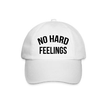 No hard feelings - Baseball Cap - white/white - Front