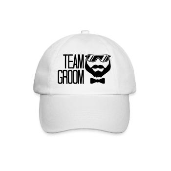 cool sunglasses celebrate groom rings team junggese - Baseball Cap - white/white - Front