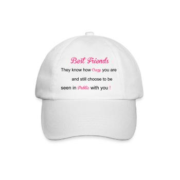 Best Friends - Casquette classique - blanc/blanc - Devant