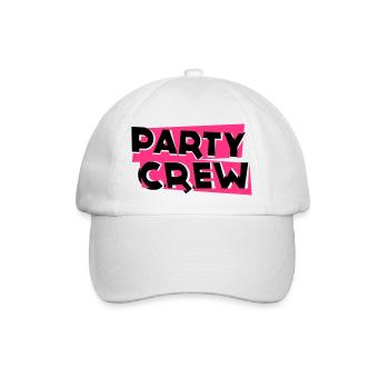 Party Crew - Baseballkappe - Weiß/Weiß - Vorne