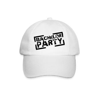 Bachelor Party Team Stempel Design - Baseball Cap - white/white - Front