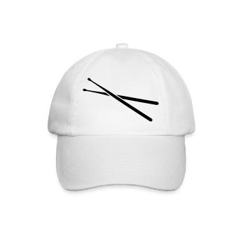 drums - Casquette classique - blanc/blanc - Devant