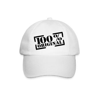 100% original stamp - Baseball Cap - white/white - Front
