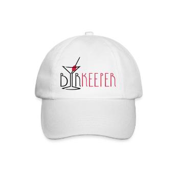 barkeeper (cocktail glass, 2c) - Baseball Cap - white/white - Front