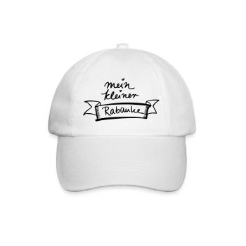 mein kleiner Rabauke - Baseballkappe - Weiß/Weiß - Vorne