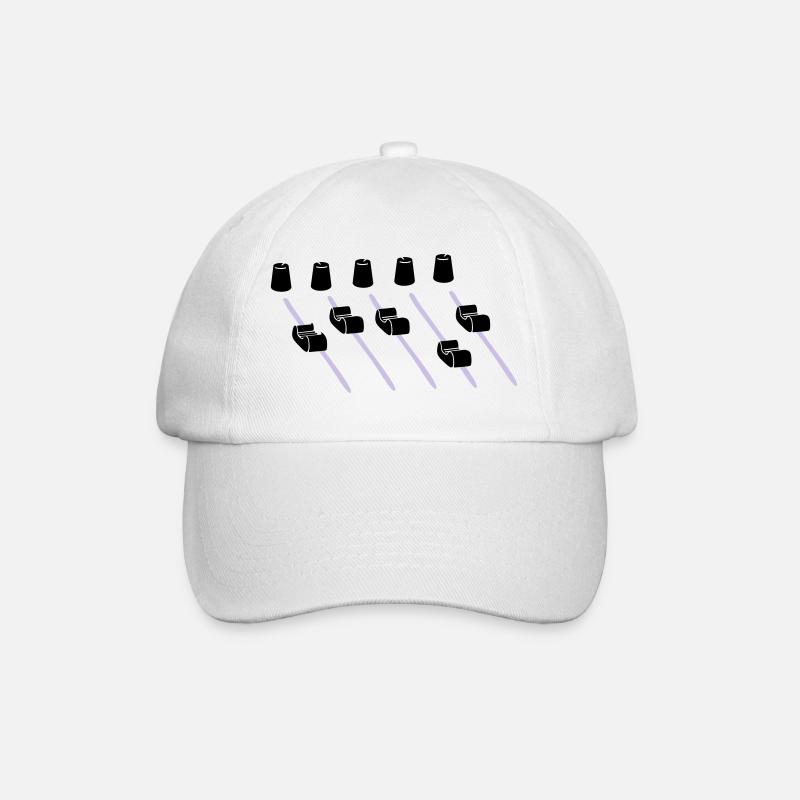 music mixer - Baseballkappe - Weiß/Weiß