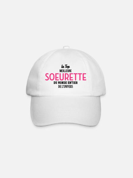 Soeur Soeurette Frère Naissance Bébé Sœur - Casquette classique - blanc/blanc
