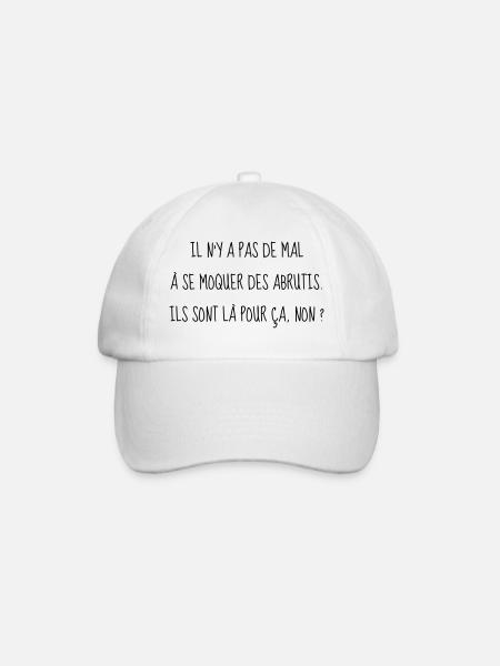 Cinéma / Citation / Série télé / Geek - Casquette classique - blanc/blanc