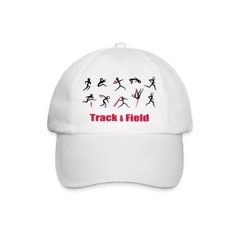 Decathlon, Track and Field - Baseball Cap - white/white - Front