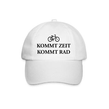 Come cycling time T-Shirts - Baseball Cap - white/white - Front