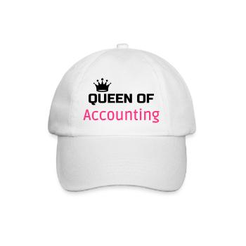 comptable / comptabilité / compter / chiffre - Casquette classique - blanc/blanc - Devant