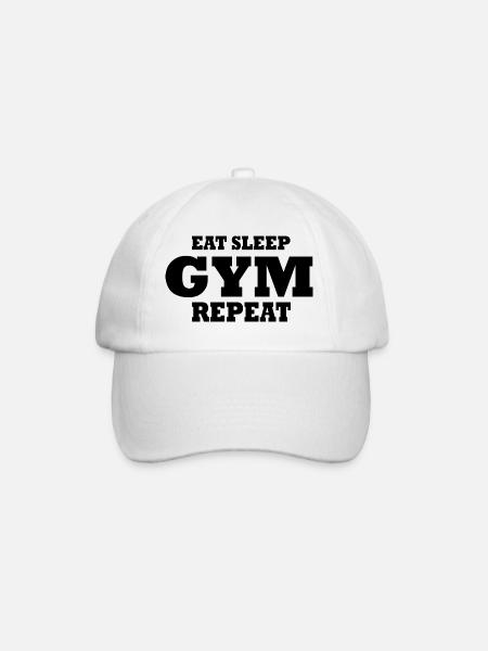 Gym - Baseballkappe - Weiß/Weiß