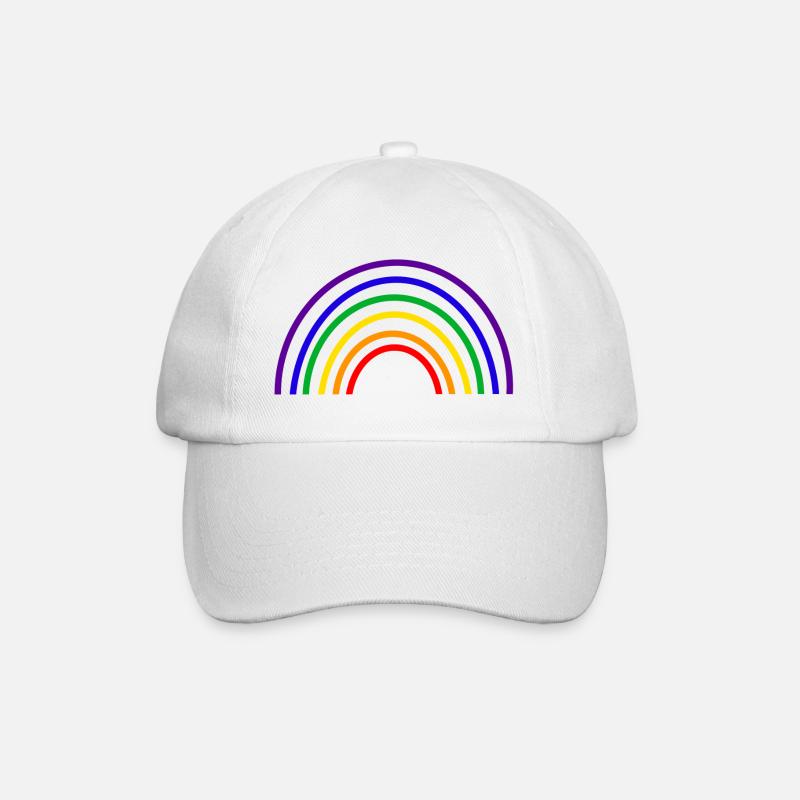 RAINBOW LOVE - Casquette classique - blanc/blanc