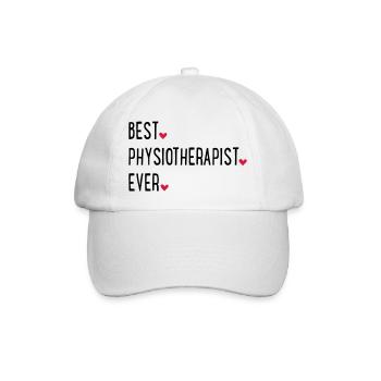 Physiotherapeut - Baseballkappe - Weiß/Weiß - Vorne